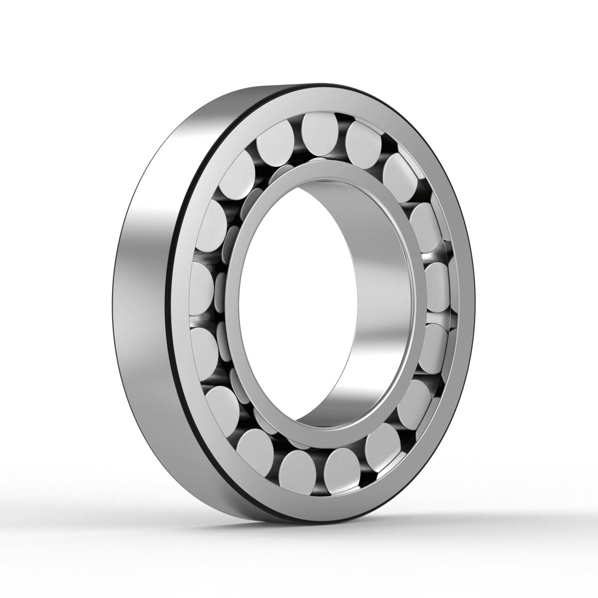 NU222 ECJ SKF - Zylinderrollenlager with white background